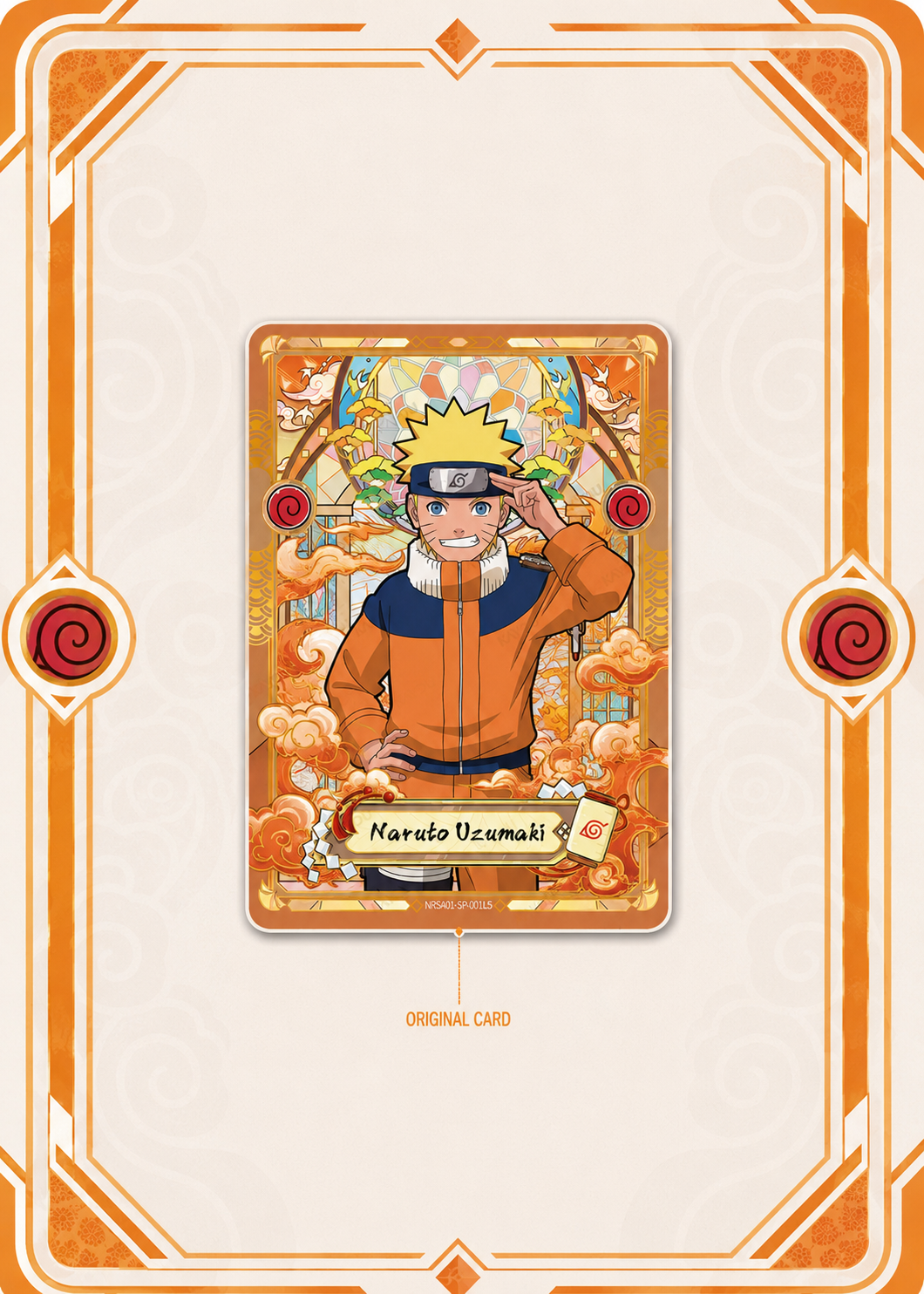 Naruto Uzumaki Card Art Frame – Orange Hidden Leaf Edition