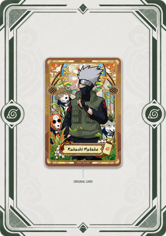 Kakashi Hatake Card Art Frame – Green Hidden Leaf Edition