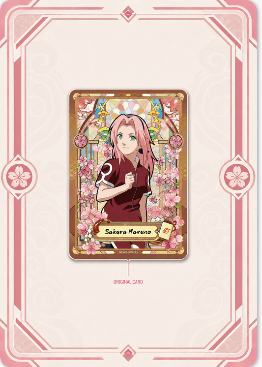 Sakura Haruno Card Art Frame – Pink Hidden Leaf Edition