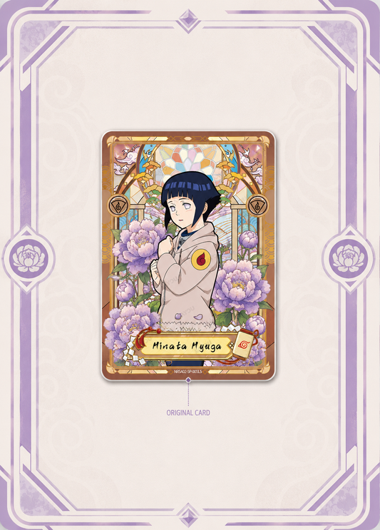Hinata Hyuga Card Art Frame – Purple Hidden Leaf Edition