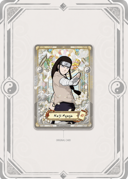 Neji Hyuga Card Art Frame – Gray Hidden Leaf Edition