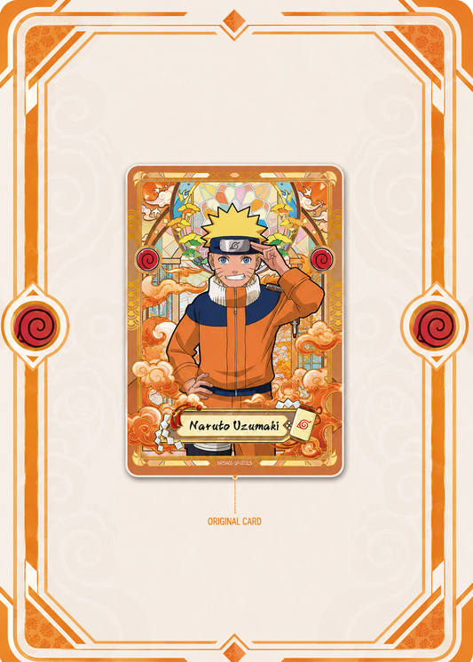 Naruto Uzumaki Card Art Frame – Orange Hidden Leaf Edition