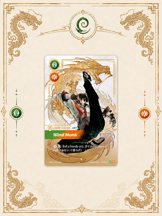 Lee Sin Origins Card Art Frame – OGN-304 Edition
