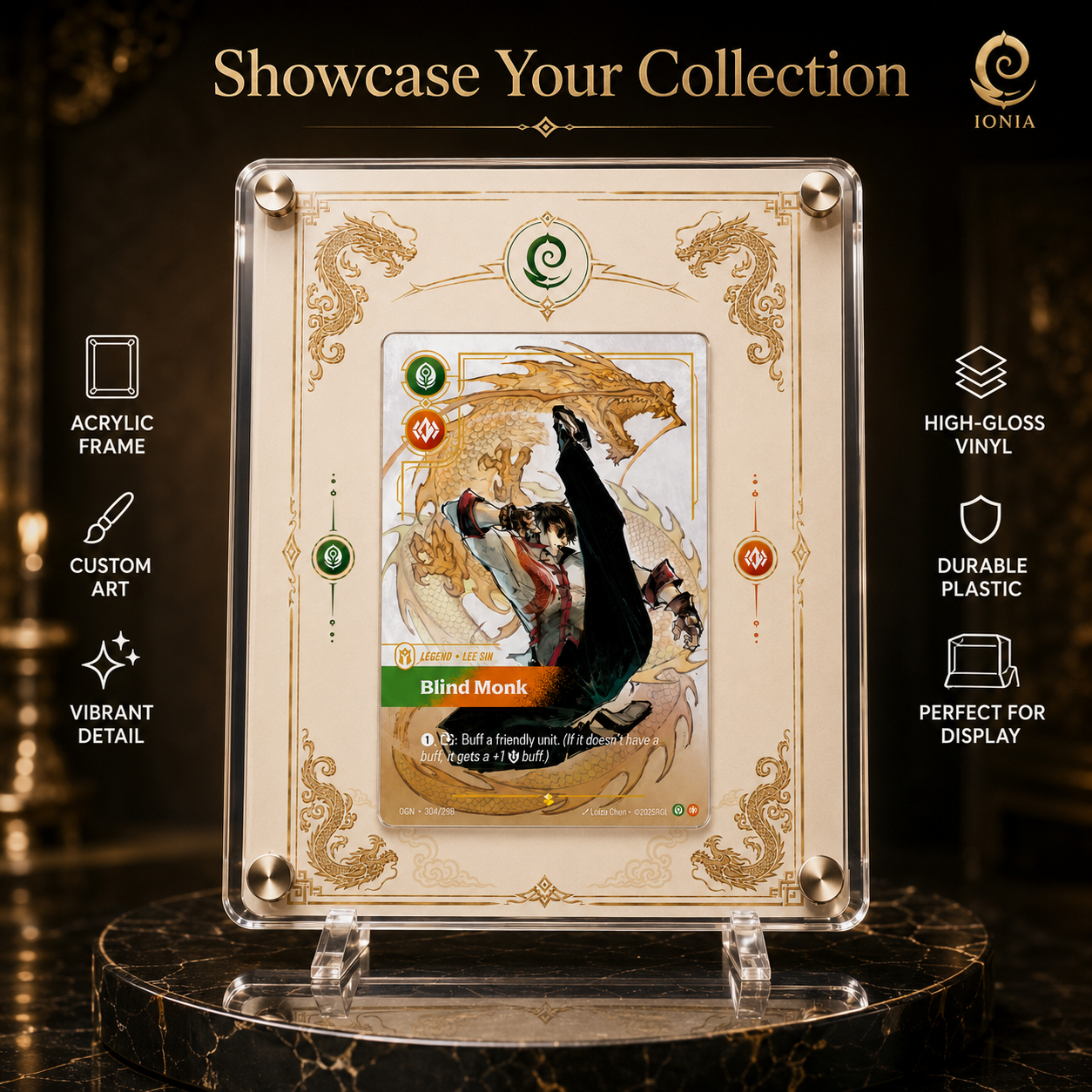 Lee Sin Origins Card Art Frame – OGN-304 Edition